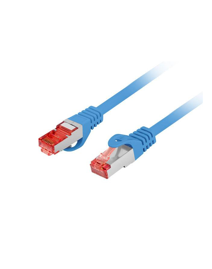 LANBERG Patchcord CAT.6 S/FTP LSZH CU 2m blue Fluke Passed główny