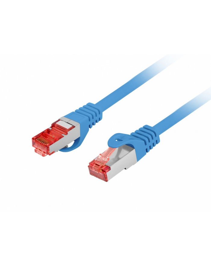 LANBERG Patchcord CAT.6 S/FTP LSZH CU 10m blue Fluke Passed główny