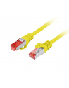LANBERG Patchcord CAT.6 S/FTP LSZH CU 10m yellow Fluke Passed - nr 1