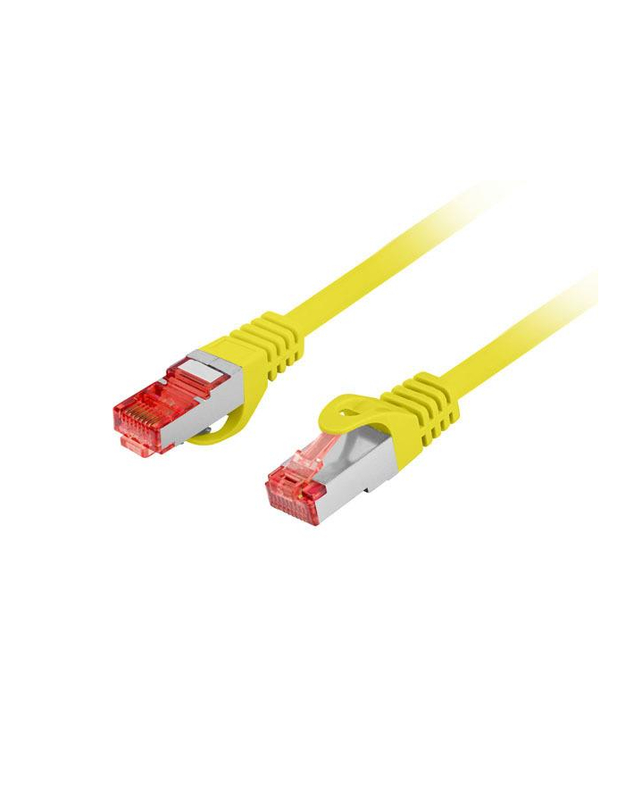 LANBERG Patchcord CAT.6 S/FTP LSZH CU 10m yellow Fluke Passed główny