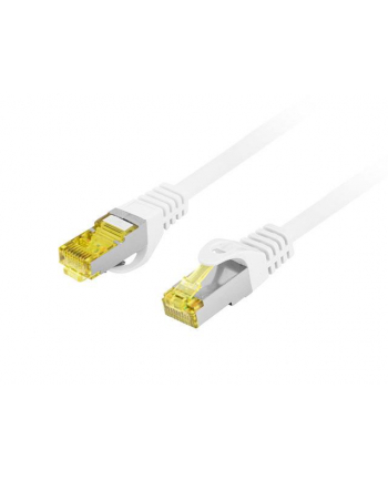 LANBERG Patchcord CAT.6A S/FTP LSZH CU 2m BIAŁY Fluke Passed