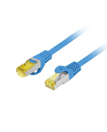 LANBERG Patchcord CAT.6A S/FTP LSZH CU 10m blue Fluke Passed nr 1