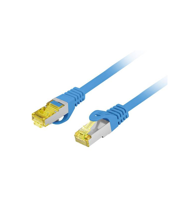 LANBERG Patchcord CAT.6A S/FTP LSZH CU 15m blue Fluke Passed główny