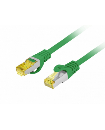 LANBERG Patchcord CAT.6A S/FTP LSZH CU 15m green Fluke Passed nr 1