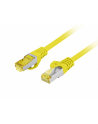 LANBERG Patchcord CAT.6A S/FTP LSZH CU 15m yellow Fluke Passed - nr 4