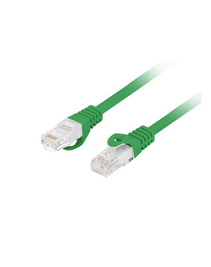 LANBERG Patchcord CAT.6 UTP LSZH CU 10m green Fluke Passed główny