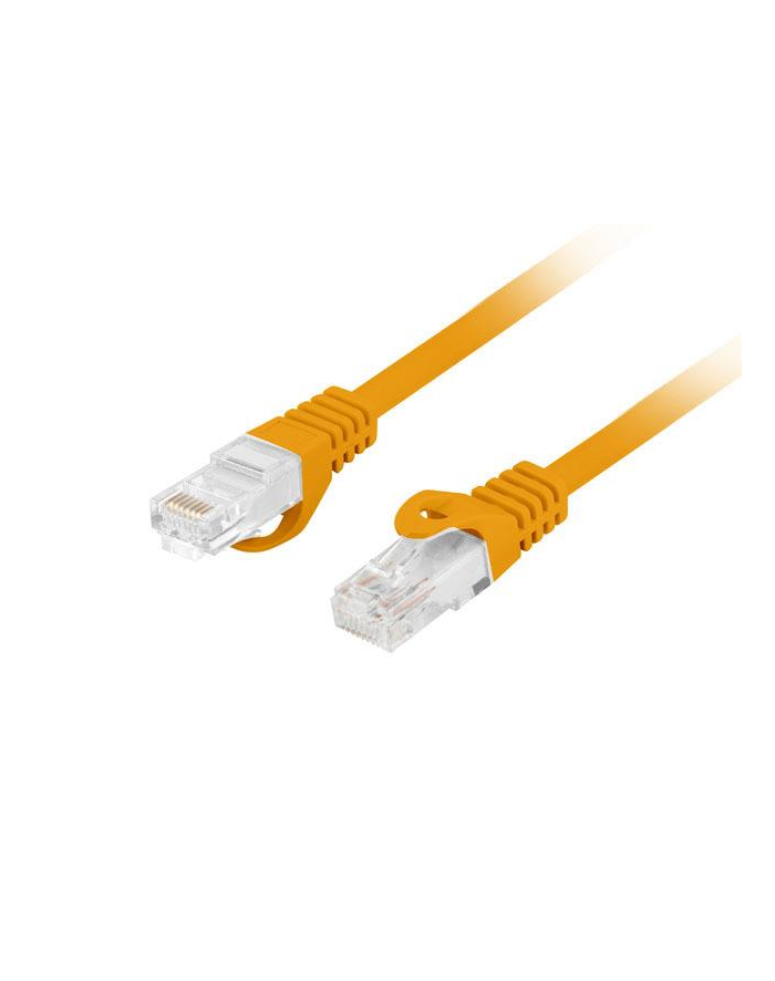 LANBERG Patchcord CAT.6 UTP LSZH CU 10m orange Fluke Passed główny