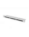 LANBERG Patch panel 24 port 1U 19 '' Kat.5e UTP z organizerem kablowym czarny - nr 1