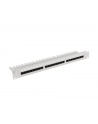 LANBERG Patch panel 24 port 1U 19 '' Kat.5e UTP z organizerem kablowym czarny - nr 2