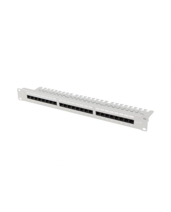 LANBERG Patch panel 24 port 1U 19 '' Kat.5e UTP z organizerem kablowym czarny
