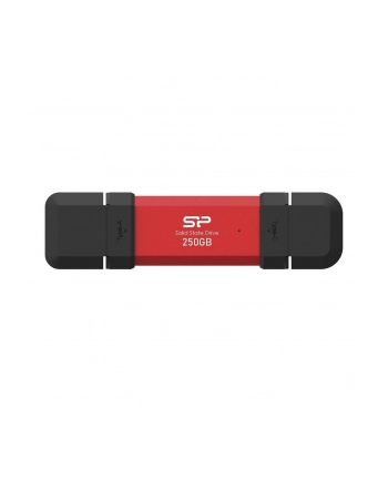 silicon power computer ' communicat SILICON POWER DS72 250GB External SSD USB-A USB-C 1050/850MB/s Red
