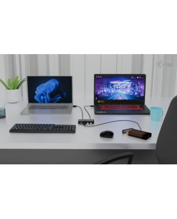 I-TEC Universal KVM HUB 2x USB-C 3.2 Gen.1 + 2x USB-A 3.2 Gen.1 1x USB-C power-in