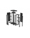 Szafa instalacyjna Rack Lanberg stojąca 19'' 32U 600x1000 czarna drzwi przeszklone LCD (flat pack) - nr 4
