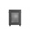 Szafa inastalacyjna rack Lanberg 19'' 15U 600x600 czarna drzwi perforowane (flat pack) - nr 9
