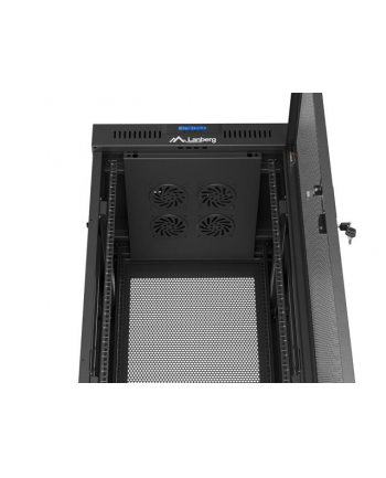Szafa instalacyjna Rack Lanberg stojąca 19'' 32U 600x600 czarna (flat pack)