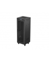 Szafa instalacyjna Rack Lanberg stojąca 19'' 32U 600x600 czarna (flat pack) - nr 1