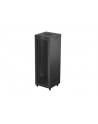 Szafa instalacyjna Rack Lanberg stojąca 19'' 47U 800x800 czarna drzwi perforomowane LCD (flat pack) - nr 1
