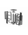 Szafa instalacyjna Rack Lanberg stojąca 19'' 47U 800x800 czarna drzwi perforomowane LCD (flat pack) - nr 4