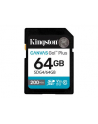 KINGSTON 64GB SDXC Canvas Go Plus Gen4 200MB/s C10 UHS-I U3 V30 - nr 12