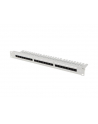 LANBERG Patch panel 24 port 1U 19 '' Kat.5e UTP z organizerem kablowym czarny - nr 1