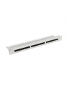 LANBERG Patch panel 24 port 1U 19 '' Kat.5e UTP z organizerem kablowym czarny - nr 2