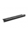 LANBERG Patch panel 24 port 1U 19 '' kat.6 UTP z organizerem kablowym czarny - nr 2