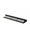 LANBERG Patch panel 24 port 1U 19 '' kat.6 UTP z organizerem kablowym czarny - nr 5
