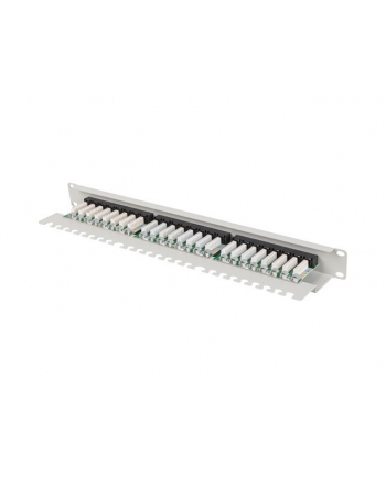 LANBERG Patch panel 24 port 1U 19 '' kat.6 UTP z organizerem kablowym czarny