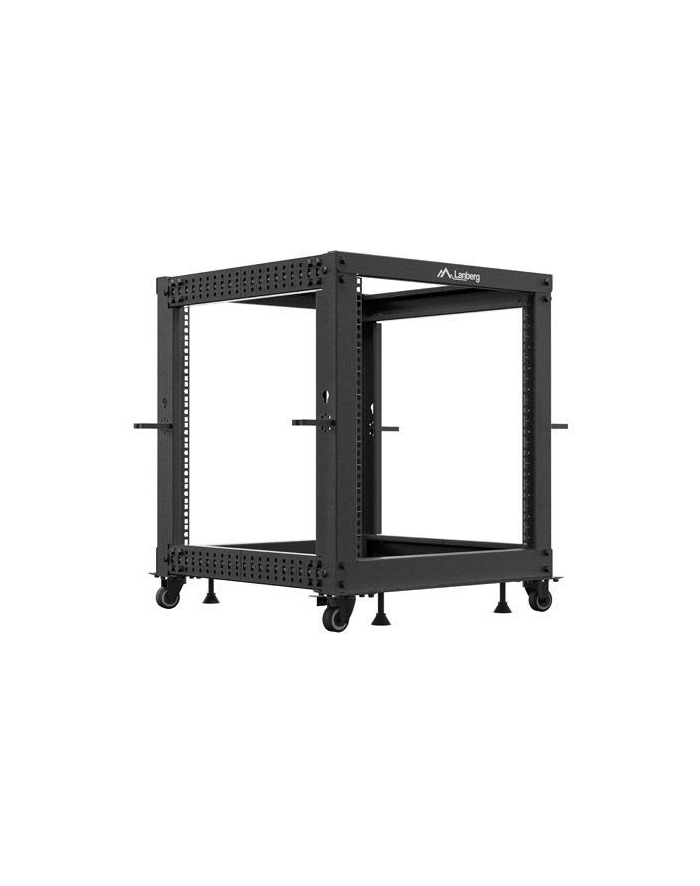 LANBERG Open rack 19 '' 12U 600x600-1100 regulowany czarny główny