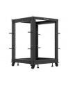 LANBERG Open rack 19 '' 15U 600x600-1100 regulowany czarny - nr 1