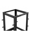 LANBERG Open rack 19 '' 15U 600x600-1100 regulowany czarny - nr 2