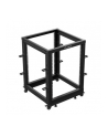 LANBERG Open rack 19 '' 15U 600x600-1100 regulowany czarny - nr 4