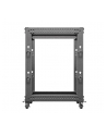 LANBERG Open rack 19 '' 15U 600x600-1100 regulowany czarny - nr 5