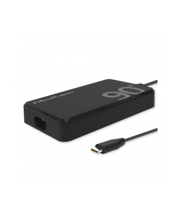 QOLTEC 52422 Ładowarka sieciowa 90W GaN Super Fast SLIM PD 5V 20V 4.5A USB C 3.1 Laptop MacBook Smartfon + kabel