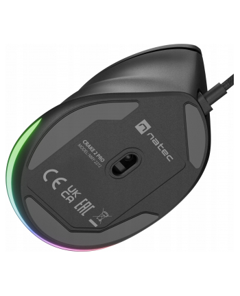 NATEC mysz wertykalna crake 2 pro 12800dpi programowalna optyczna czarna nr 2