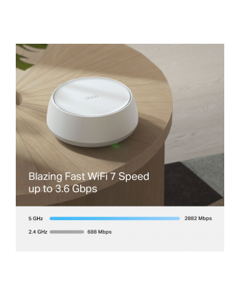 TP-LINK BE3600 Whole Home Mesh Wi-Fi 7 Unit 688 Mbps at 2.4 GHz + 2880 Mbps at 5 GHz