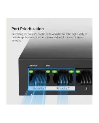 TP-LINK 10-Port 10/100Mbps Desktop Switch with 8-Port PoE+ PORT 8x 10/100 Mbps PoE+ Ports 2x 10/100 Mbps Non-PoE Ports nr 1