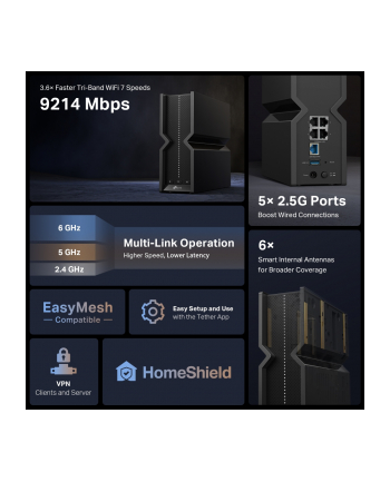TP-LINK BE9300 Tri-Band Wi-Fi 7 Router nr 1