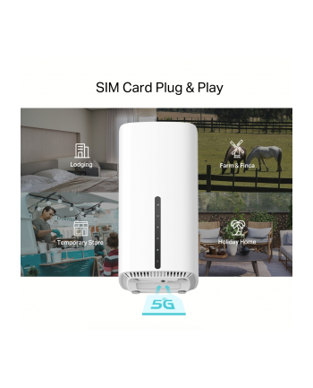 TP-LINK 5G AX1800 Wireless Dual Band Gigabit Router 1201 Mbps at 5GHz + 574 Mbps at 2.4GHz 5G NR 4.67Gbps/1.25Gbps LTE support
