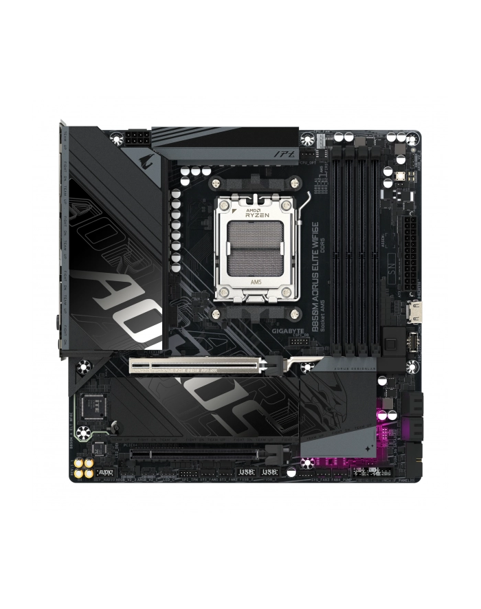 GIGABYTE B850M A ELT WF6E AM5 4xDDR5 2xM.2 4xSATA główny