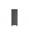 Szafa instalacyjna Rack Lanberg stojąca 19'' 32U 600x1000 czarna drzwi przeszklone LCD (flat pack) - nr 10