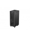 Szafa instalacyjna Rack Lanberg stojąca 19'' 32U 600x800 czarna drzwi perforowane LCD (flat pack) - nr 14