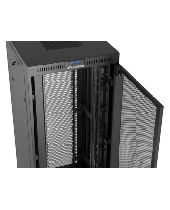 Szafa instalacyjna Rack Lanberg stojąca 19'' 47U 800x800 czarna drzwi perforomowane LCD (flat pack)
