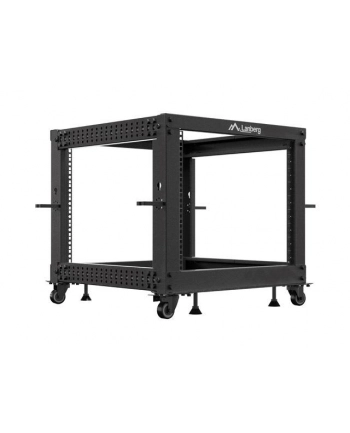 LANBERG Open rack 19 '' 9U 600x600-1100 regulowany czarny