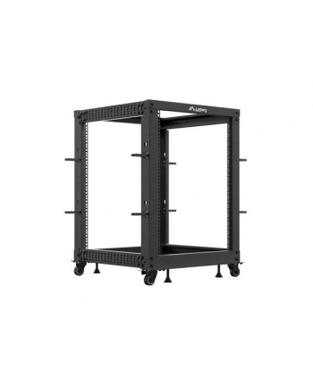LANBERG Open rack 19 '' 15U 600x600-1100 regulowany czarny