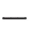LANBERG Patch panel 24 port 1U 19 '' kat.6 UTP z organizerem kablowym czarny - nr 3