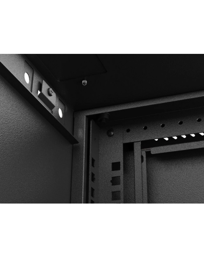 LANBERG Szafa instalacyjna wisząca 19 '' 4U 540x350 czarna drzwi przeszklone flat pack główny
