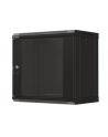 LANBERG Szafa instalacyjna rack wisząca 19 '' 9U 540x350 czarna drzwi przeszklone flat pack - nr 11