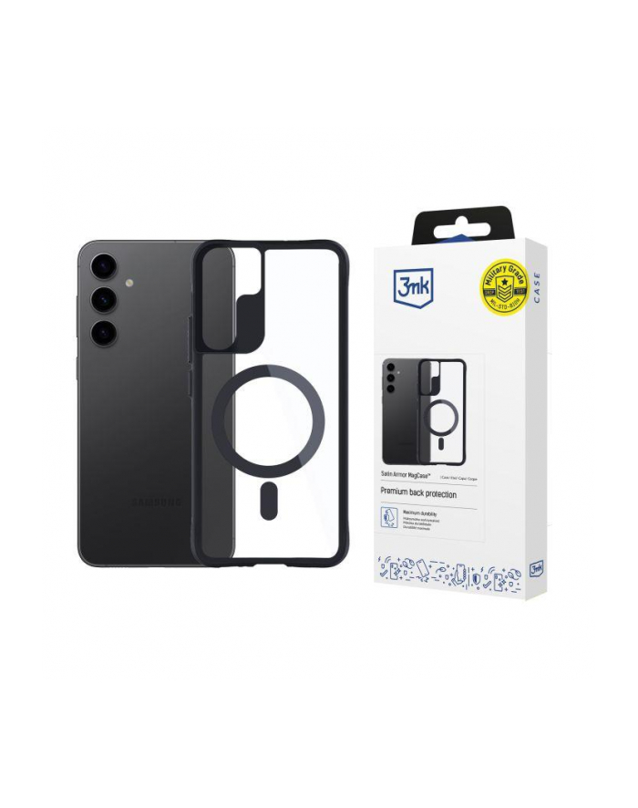 3mk pczerwonyection Etui na Samsung Galaxy S24+ - 3mk Satin Armor MagCase główny