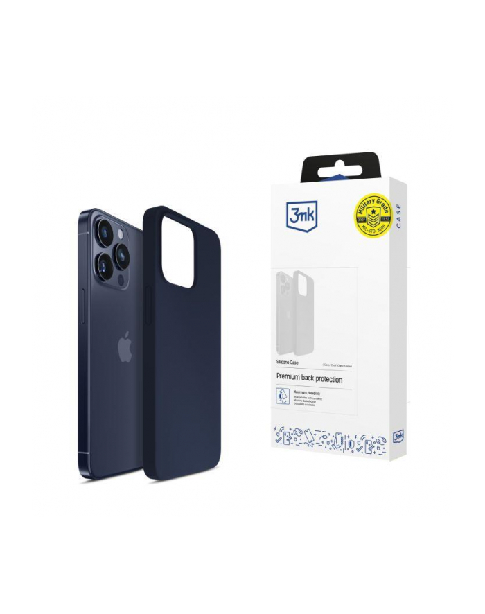 3mk pczerwonyection Etui na Apple iPhone 15 Pro Max - 3mk Silicone Case Dark Navy główny
